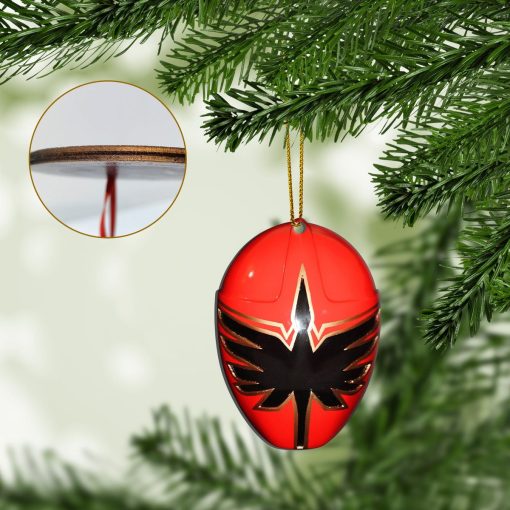 Gearhumans 3D Mystic Force Red Power Rangers Christmas Custom Ornament - Image 2
