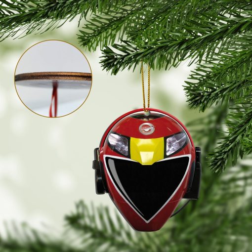 Gearhumans 3D RPM Red Power Rangers Christmas Custom Ornament - Image 2