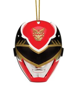 Gearhumans 3D Megaforce Red Power Rangers Christmas Custom Ornament
