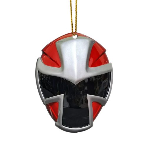 Gearhumans 3D Super Ninja Steel Red Power Rangers Christmas Custom Ornament