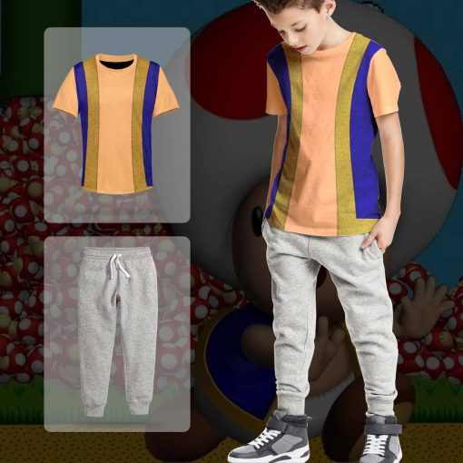 Gearhumans 3D Toad Mario Custom Kid Hoodie - Image 8