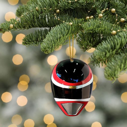 Gearhumans 3D Red Power Rangers In Space Christmas Custom Ornament - Image 4