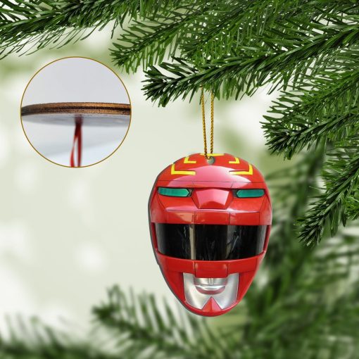 Gearhumans 3D Lost Galaxy Red Power Rangers Christmas Custom Ornament