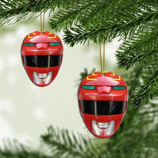 Gearhumans 3D Lost Galaxy Red Power Rangers Christmas Custom Ornament