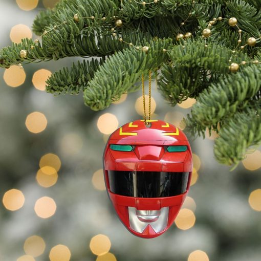 Gearhumans 3D Lost Galaxy Red Power Rangers Christmas Custom Ornament