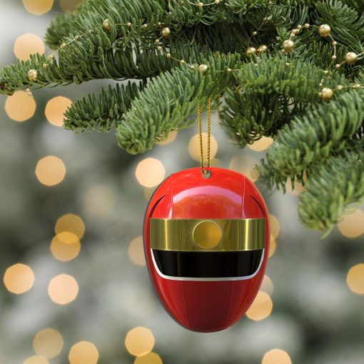 Gearhumans 3D Alien Red Power Rangers Christmas Custom Ornament 4 Gearhumans 3D Alien Red Power Rangers Christmas Custom Ornament - Image 4