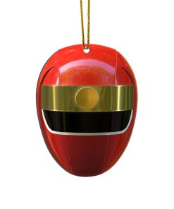 Gearhumans 3D Alien Red Power Rangers Christmas Custom Ornament