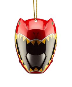 Gearhumans 3D Dino Charge Red Power Rangers Christmas Custom Ornament
