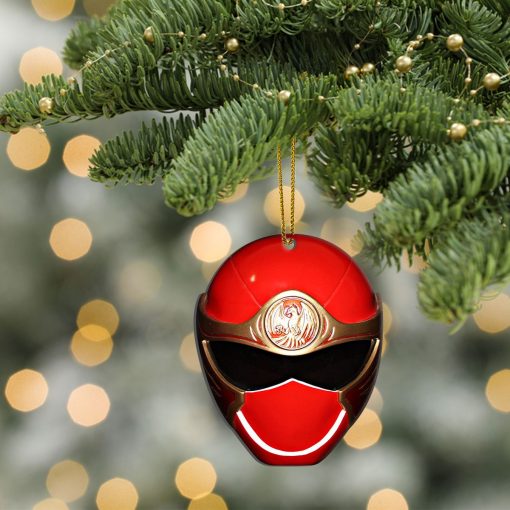 Gearhumans 3D Ninja Storm Red Power Rangers Christmas Custom Ornament - Image 4