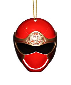 Gearhumans 3D Ninja Storm Red Power Rangers Christmas Custom Ornament