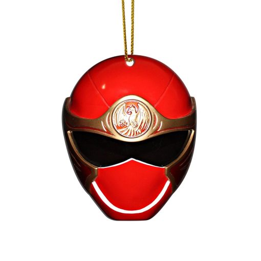 Gearhumans 3D Ninja Storm Red Power Rangers Christmas Custom Ornament