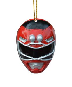 Gearhumans 3D Red Power Rangers Turbo Christmas Custom Ornament
