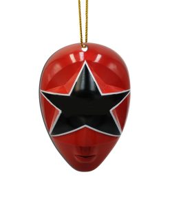 Gearhumans 3D Red Power Rangers Zeo Christmas Custom Ornament