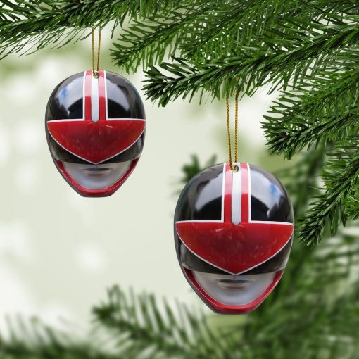Gearhumans 3D Time Force Red Power Rangers Christmas Custom Ornament 3 Gearhumans 3D Time Force Red Power Rangers Christmas Custom Ornament - Image 3