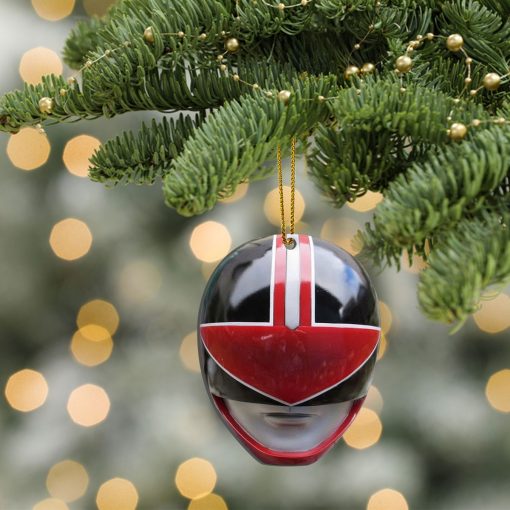 Gearhumans 3D Time Force Red Power Rangers Christmas Custom Ornament 4 Gearhumans 3D Time Force Red Power Rangers Christmas Custom Ornament - Image 4