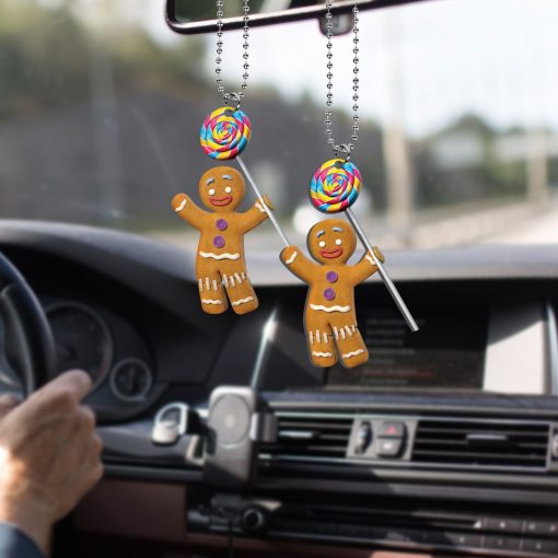 Gearhumans 3D Gingerbread Man Custom Plastic Ornament - Image 2