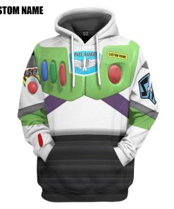 Gearhumans 3D Toy Story Buzz Lightyear Space Ranger Cosplay Custom Name Tshirt Hoodie Apparel
