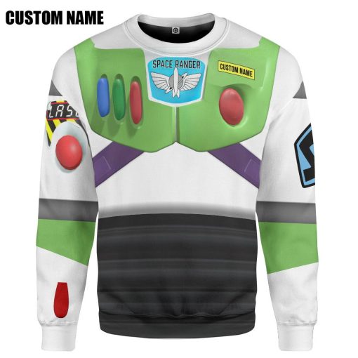 Gearhumans 3D Toy Story Buzz Lightyear Space Ranger Cosplay Custom Name Tshirt Hoodie Apparel 3 Gearhumans 3D Toy Story Buzz Lightyear Space Ranger Cosplay Custom Name Tshirt Hoodie Apparel - Image 3