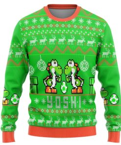Gearhumans 3D Super Mario Yoshi Custom Ugly Long sleeve