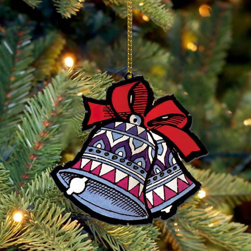 Gearhumans 3D ELV PRL Silver Bells Custom Ornament