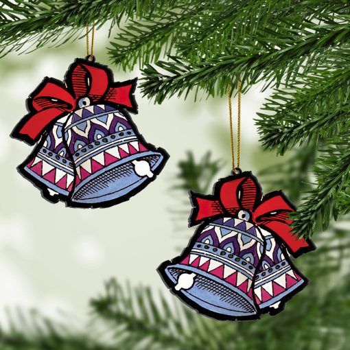Gearhumans 3D ELV PRL Silver Bells Custom Ornament