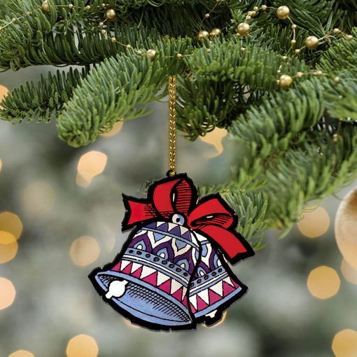 Gearhumans 3D ELV PRL Silver Bells Custom Ornament