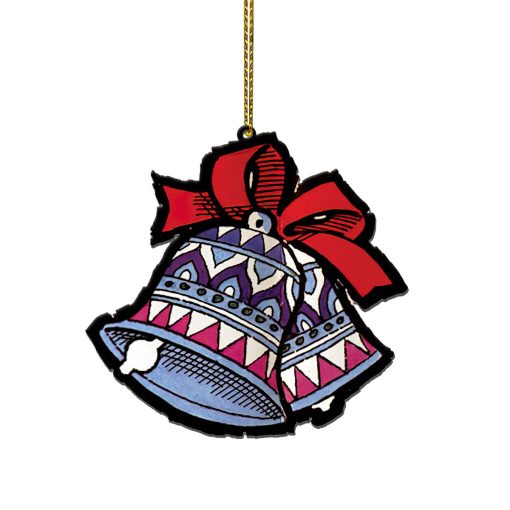 Gearhumans 3D ELV PRL Silver Bells Custom Ornament