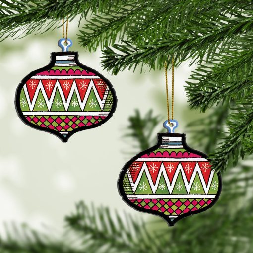 Gearhumans 3D ELV PRL O Come All Ye Faithful Custom Ornament