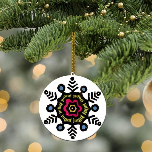 Gearhumans 3D ELV PRL On A Snowy Christmas Night Custom Ornament