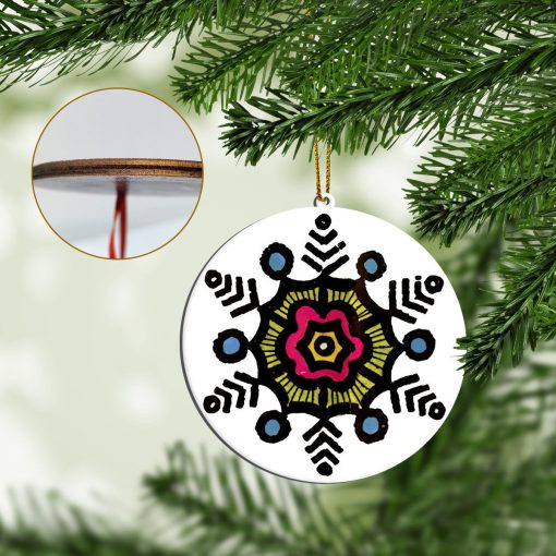 Gearhumans 3D ELV PRL On A Snowy Christmas Night Custom Ornament