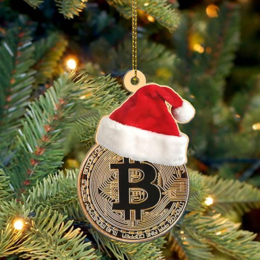 Gearhumans 3D Bitcoin Christmas Custom Ornament 3 Gearhumans 3D Bitcoin Christmas Custom Ornament - Image 3