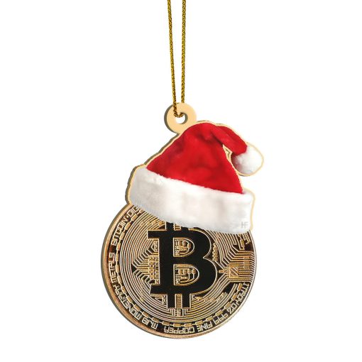 Gearhumans 3D Bitcoin Christmas Custom Ornament 1 Gearhumans 3D Bitcoin Christmas Custom Ornament