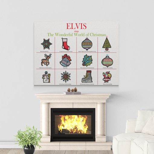 Gearhumans 3D ELV PRL The Wonderful World Of Christmas Custom Canvas - Image 3