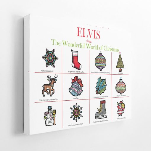 Gearhumans 3D ELV PRL The Wonderful World Of Christmas Custom Canvas - Image 2