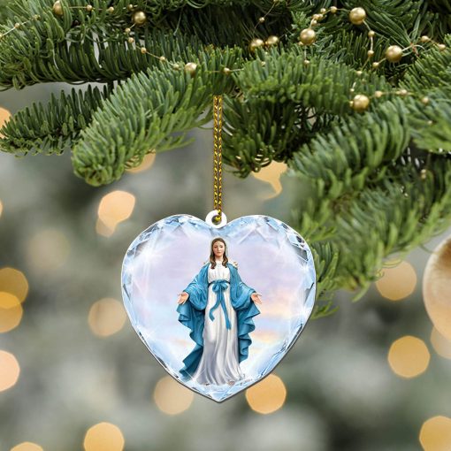 Gearhumans 3D Merry Christmas God With You Custom Plastic Ornament - Image 2