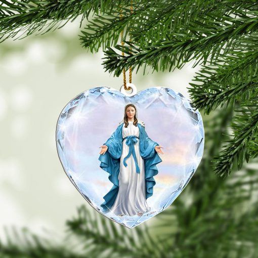Gearhumans 3D Merry Christmas God With You Custom Plastic Ornament - Image 5