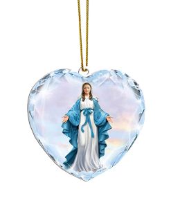 Gearhumans 3D Merry Christmas God With You Custom Plastic Ornament