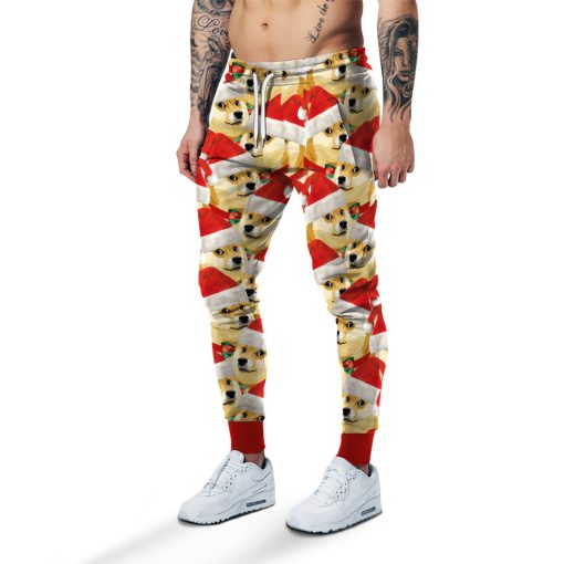 Gearhumans 3D Merry Christmas With Doge Custom Hoodie Tshirt Apparel - Image 6