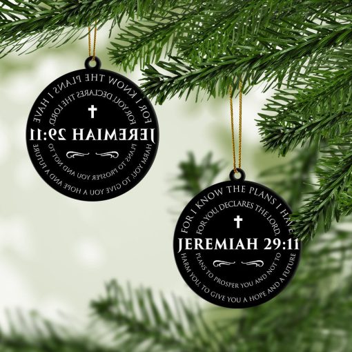 Gearhumans 3D Jeremiah 29:11 For I Know The Plans I Have Custom Ornament - Image 3