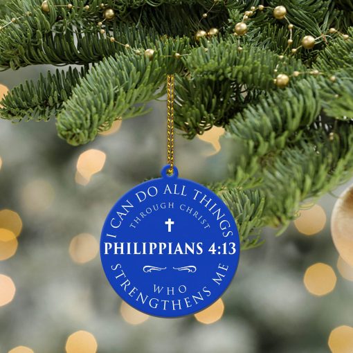 Gearhumans 3D Philippians 4:13 I Can Do All Things Custom Ornament - Image 3