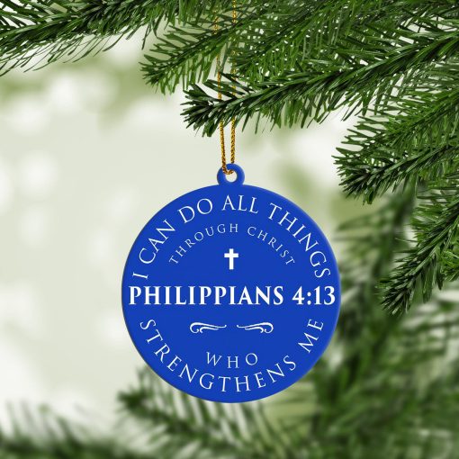 Gearhumans 3D Philippians 4:13 I Can Do All Things Custom Ornament - Image 5