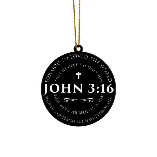 Gearhumans 3D John 3:16 For God So Loved The World Custom Ornament 1 Gearhumans 3D John 3:16 For God So Loved The World Custom Ornament
