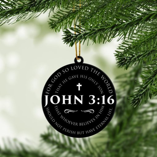 Gearhumans 3D John 3:16 For God So Loved The World Custom Ornament 5 Gearhumans 3D John 3:16 For God So Loved The World Custom Ornament - Image 5