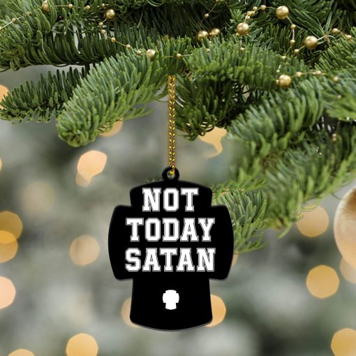 Gearhumans 3D Not Today Satan Custom Ornament 5 Gearhumans 3D Not Today Satan Custom Ornament - Image 5