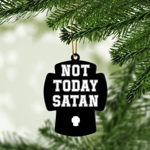 Gearhumans 3D Not Today Satan Custom Ornament 3 Gearhumans 3D Not Today Satan Custom Ornament - Image 3