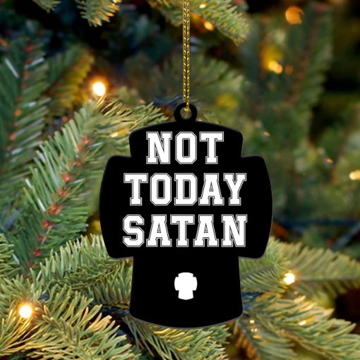 Gearhumans 3D Not Today Satan Custom Ornament 2 Gearhumans 3D Not Today Satan Custom Ornament - Image 2