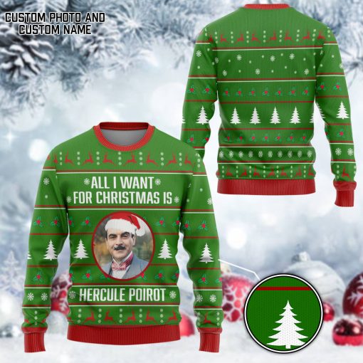 Gearhumans 3D All I Want For Christmas Is My Crush Custom Photo Custom Text Ugly Long sleeve 4 Gearhumans 3D All I Want For Christmas Is My Crush Custom Photo Custom Text Ugly Long sleeve - Image 3
