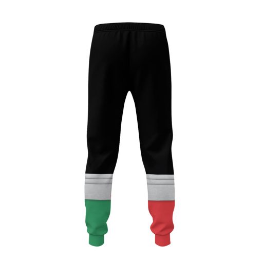 Gearhumans 3D Power Rangers Super Megaforce Christmas Ranger Custom Sweatpants - Image 2