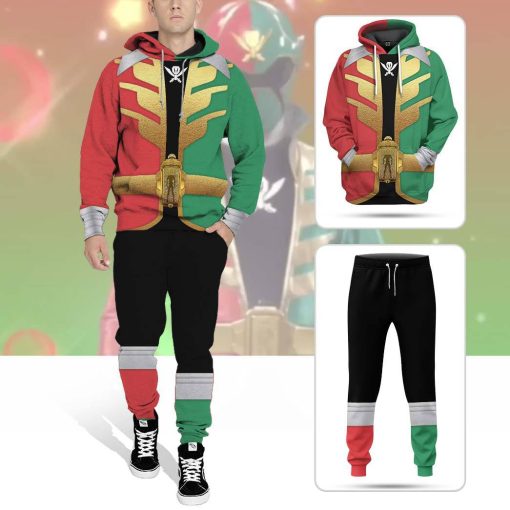 Gearhumans 3D Power Rangers Super Megaforce Christmas Ranger Custom Sweatpants - Image 5