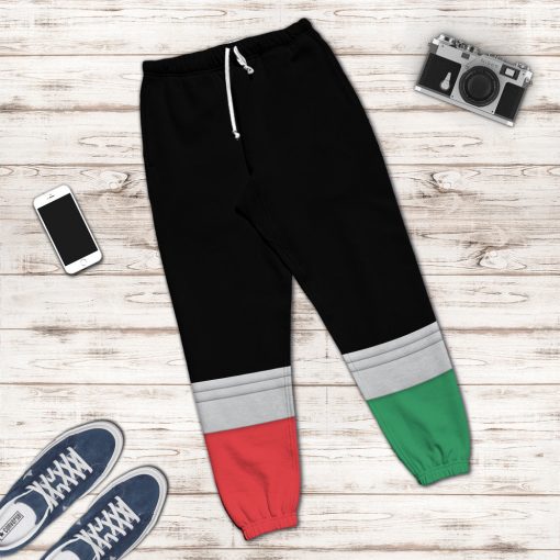 Gearhumans 3D Power Rangers Super Megaforce Christmas Ranger Custom Sweatpants - Image 6